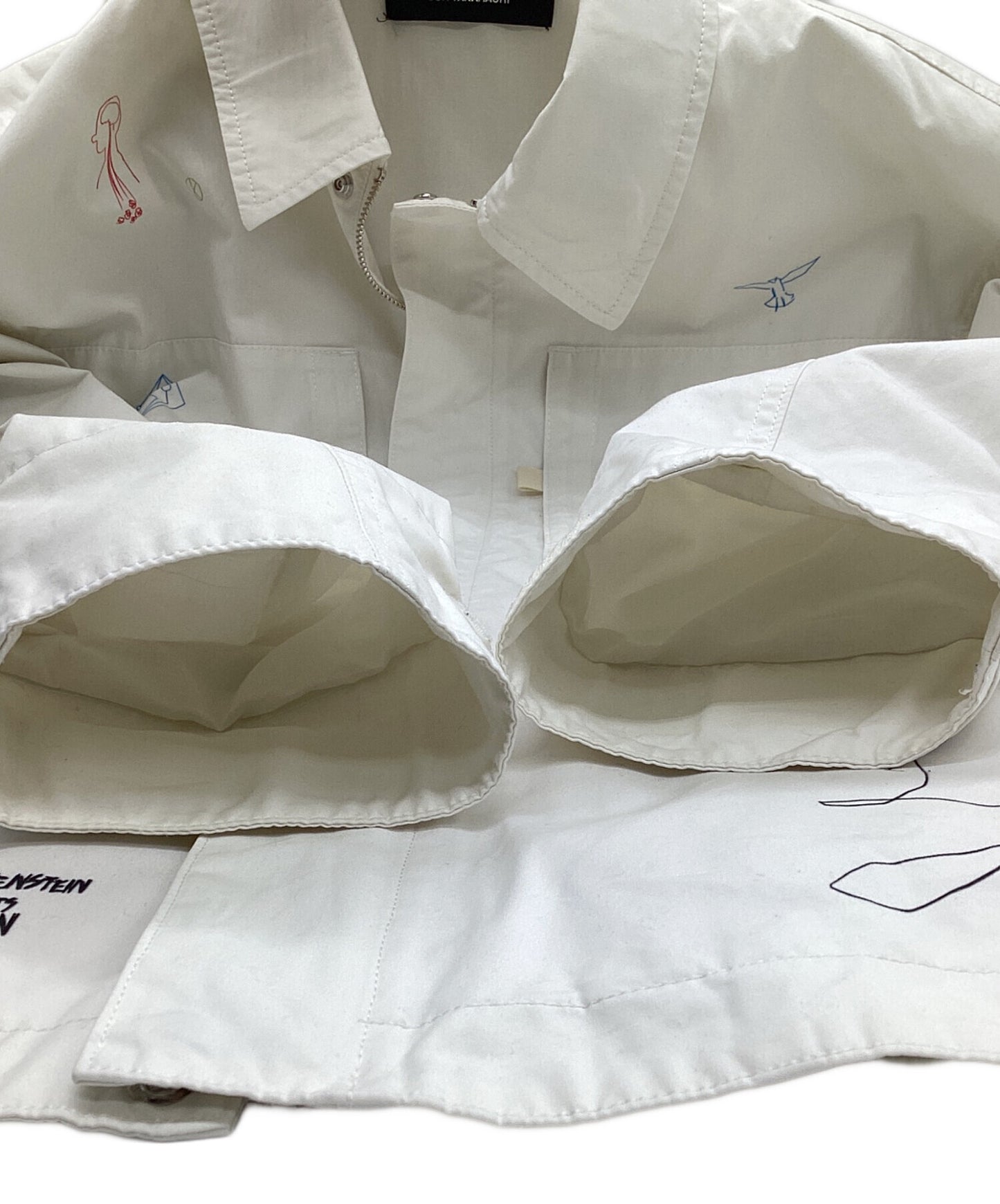 [Pre-owned] UNDERCOVER Sketch Allover Pattern Co Weather Zip Blouson UC2D4212