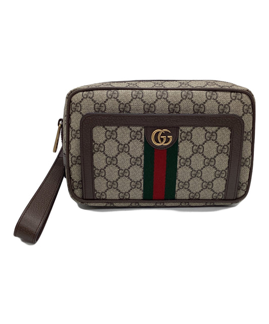 [Pre-owned] GUCCI Off-Deer GG Pouch 760245-96iwt-8745