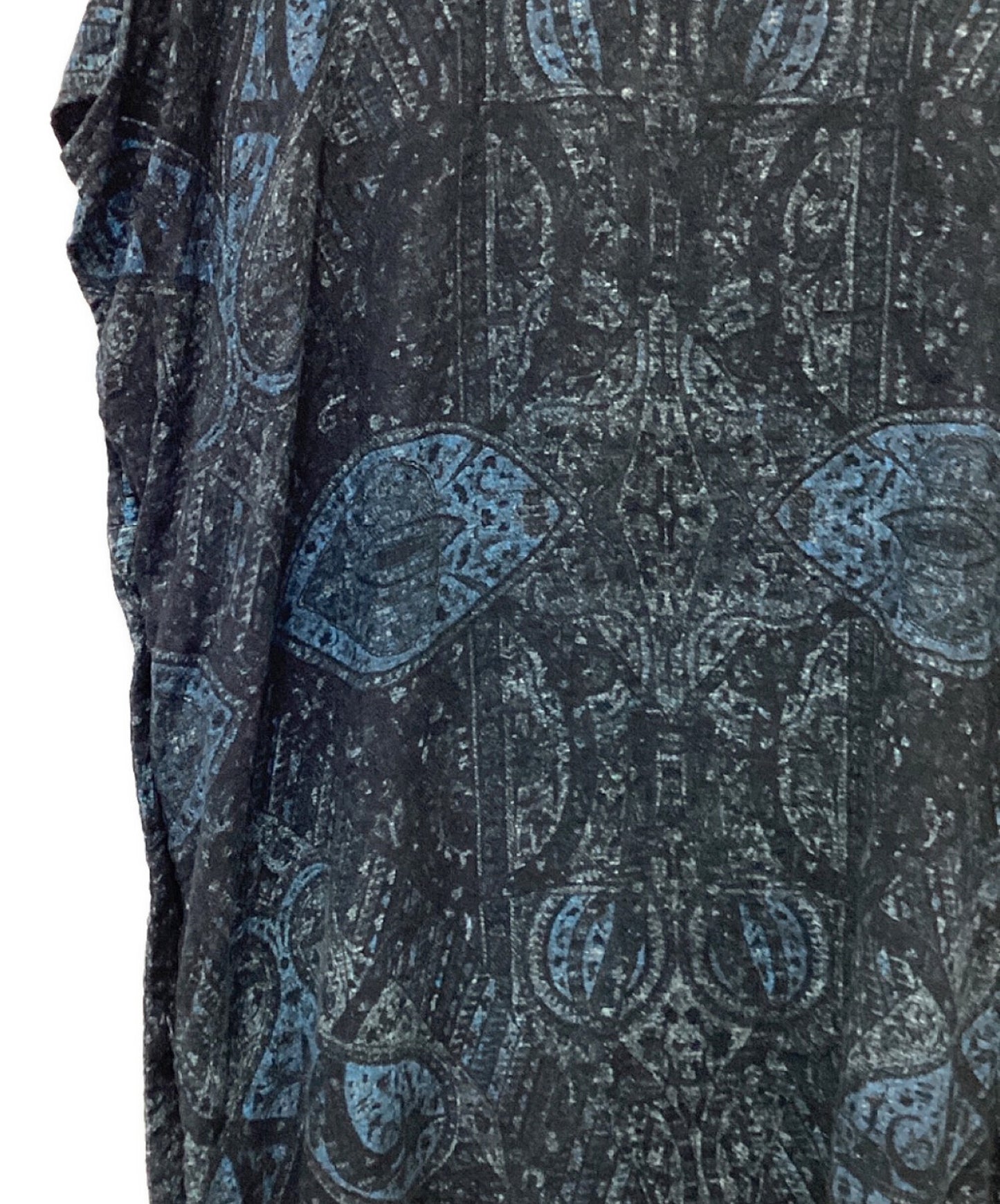 [Pre-owned] Y's COTTON GAUZE INDIAN JACQUARD PRINT SLASH FRENCH BLOUSE YZ-B11-511