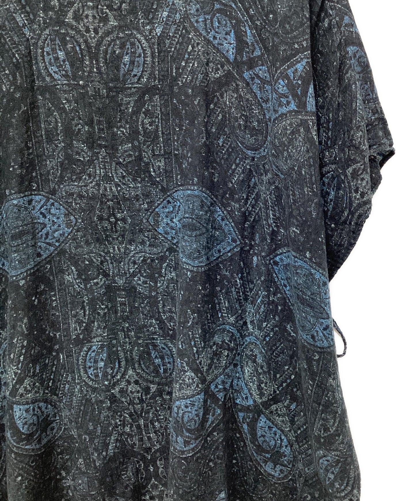 [Pre-owned] Y's COTTON GAUZE INDIAN JACQUARD PRINT SLASH FRENCH BLOUSE YZ-B11-511