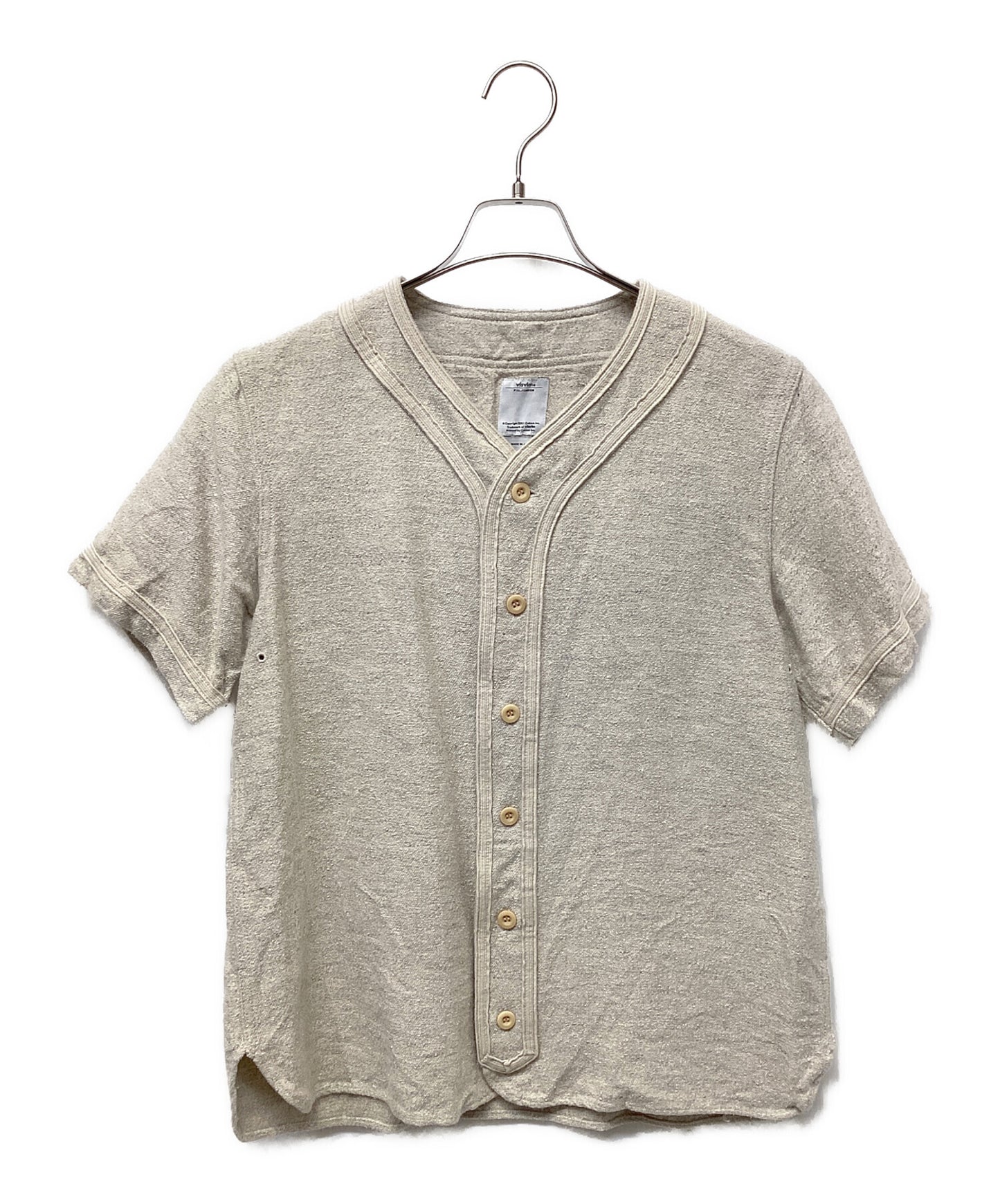[Pre-owned] VISVIM DUGOUT SHIRT S/S WOOL/LINEN 0115105011029