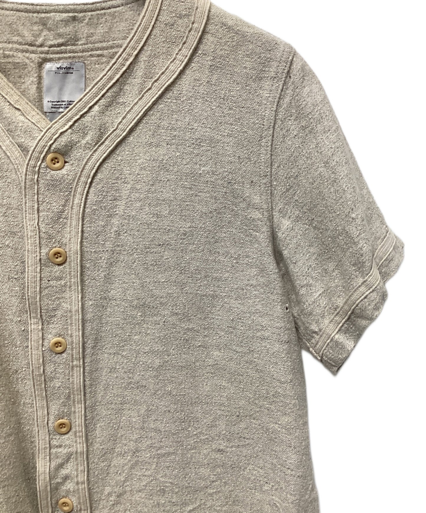 [Pre-owned] VISVIM DUGOUT SHIRT S/S WOOL/LINEN 0115105011029