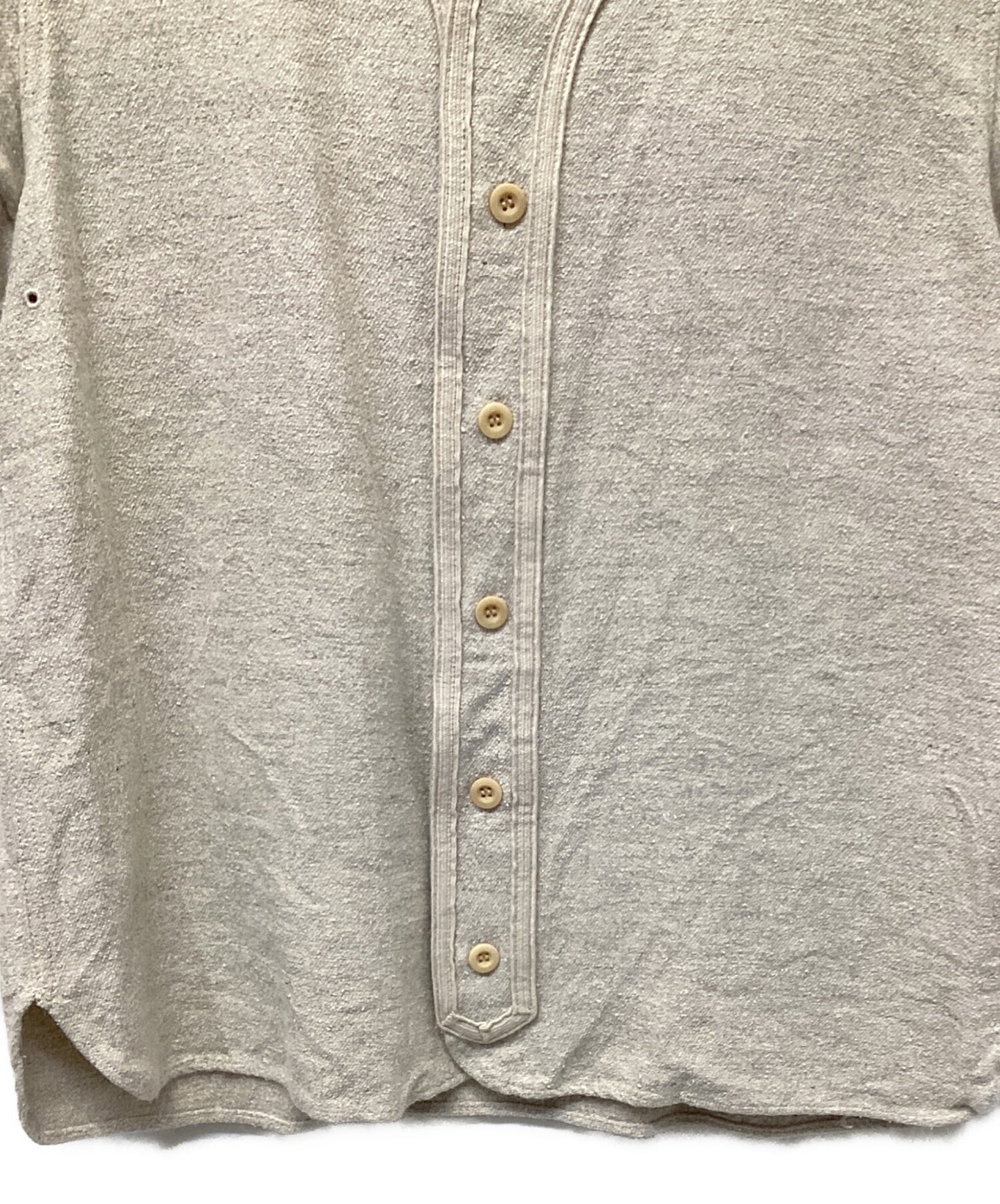 [Pre-owned] VISVIM DUGOUT SHIRT S/S WOOL/LINEN 0115105011029