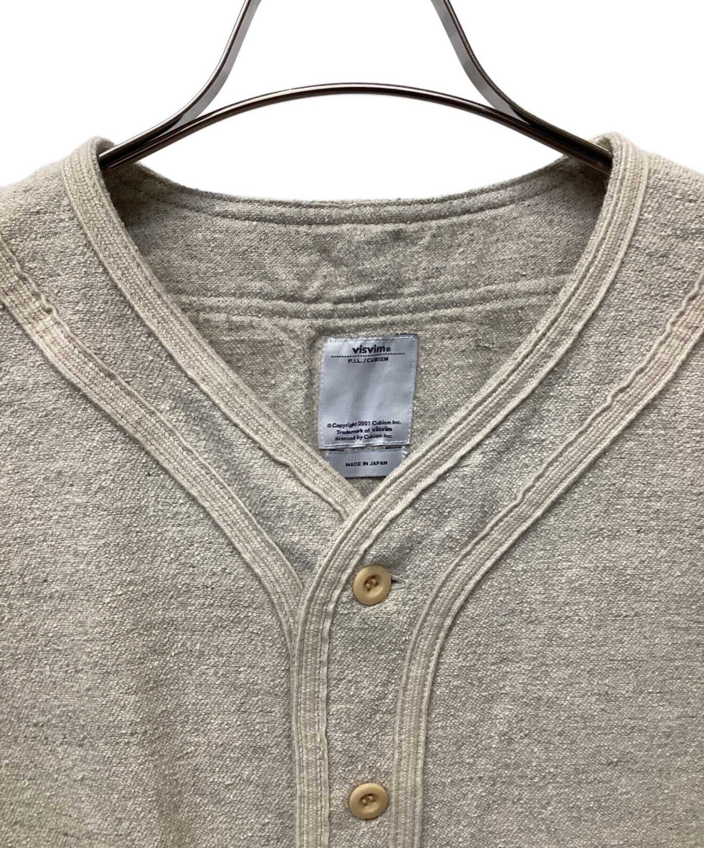[Pre-owned] VISVIM DUGOUT SHIRT S/S WOOL/LINEN 0115105011029