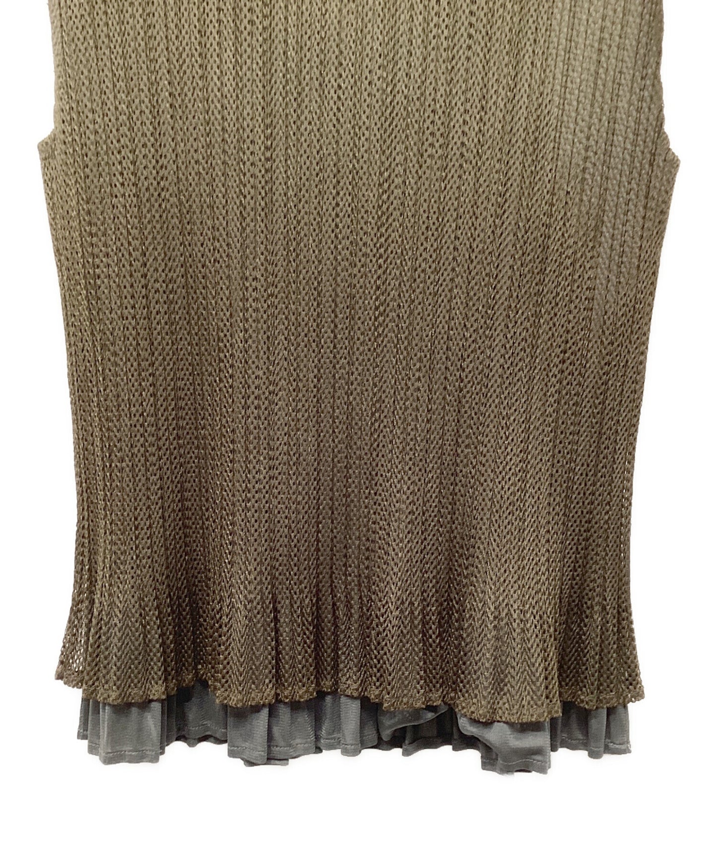 [Pre-owned] PLEATS PLEASE sleeveless blouse PP14-JK672