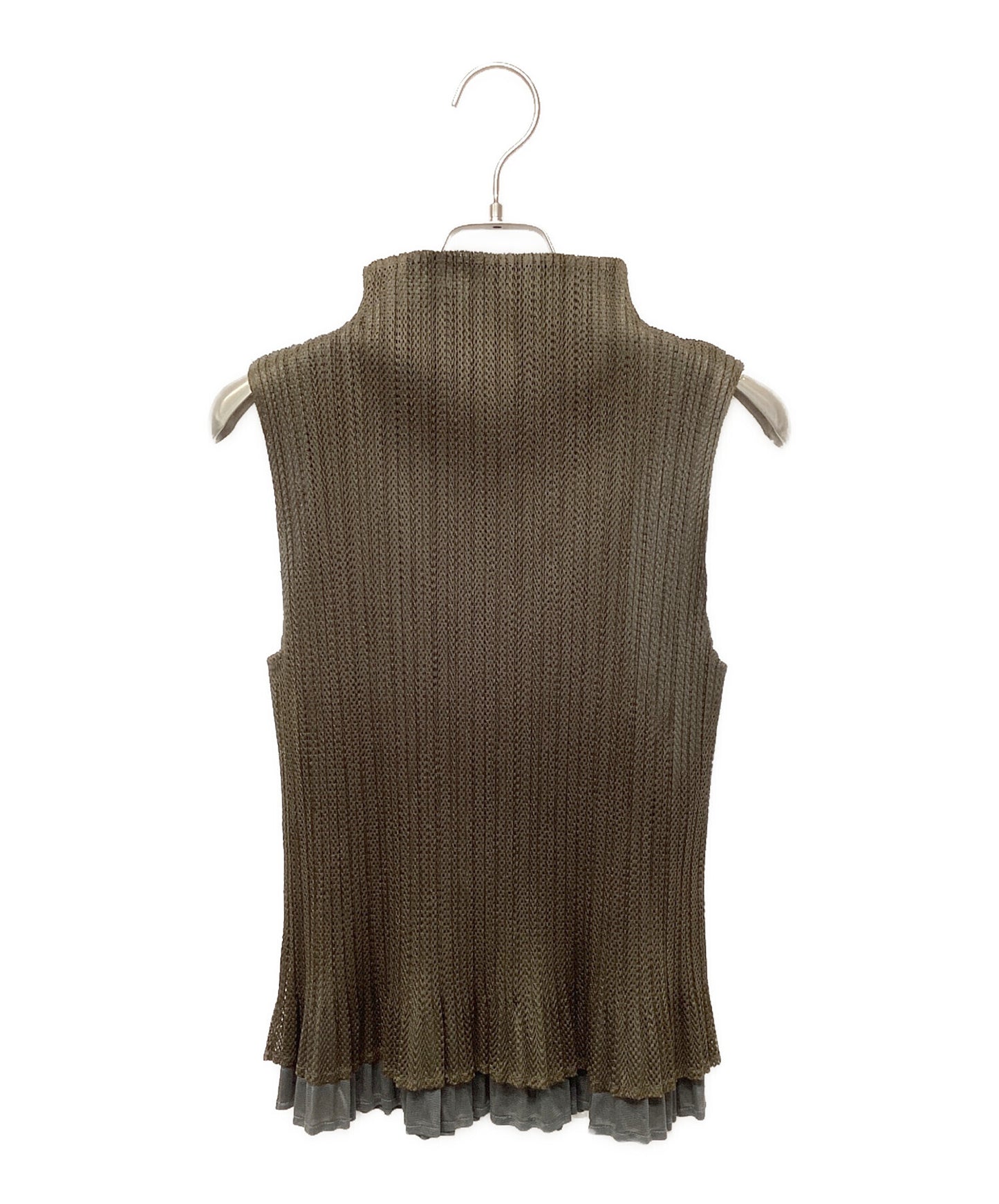 [Pre-owned] PLEATS PLEASE sleeveless blouse PP14-JK672