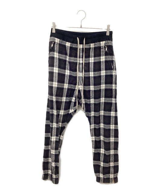 [Pre-owned] RICK OWENS CHECK TRACK PANTS RU19S2388-CP
