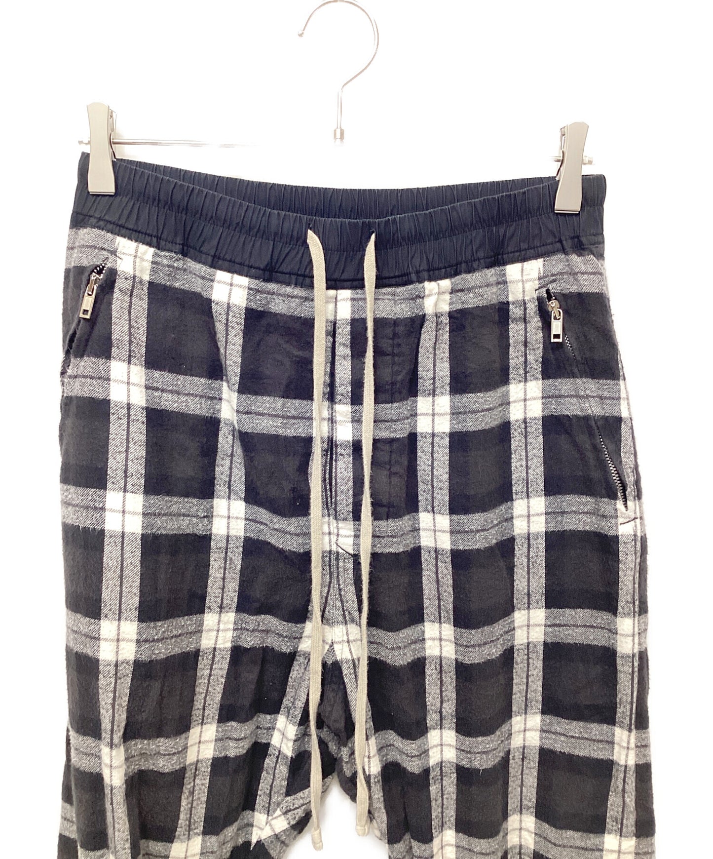 [Pre-owned] RICK OWENS CHECK TRACK PANTS RU19S2388-CP