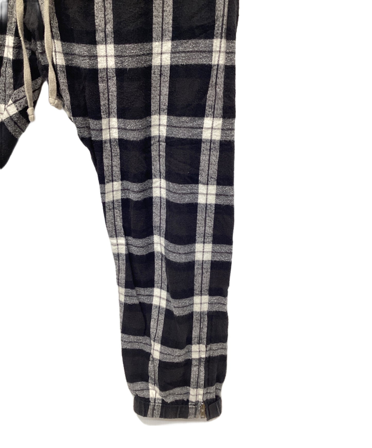 [Pre-owned] RICK OWENS CHECK TRACK PANTS RU19S2388-CP