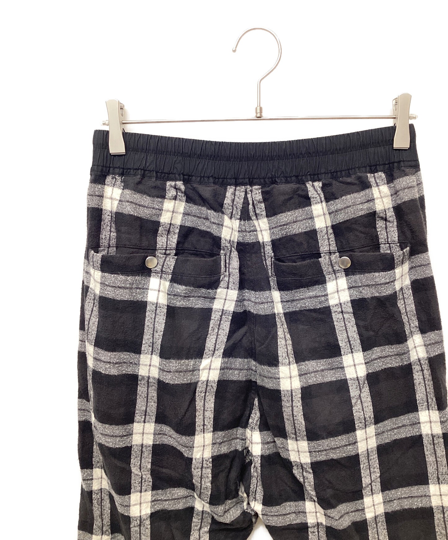 [Pre-owned] RICK OWENS CHECK TRACK PANTS RU19S2388-CP