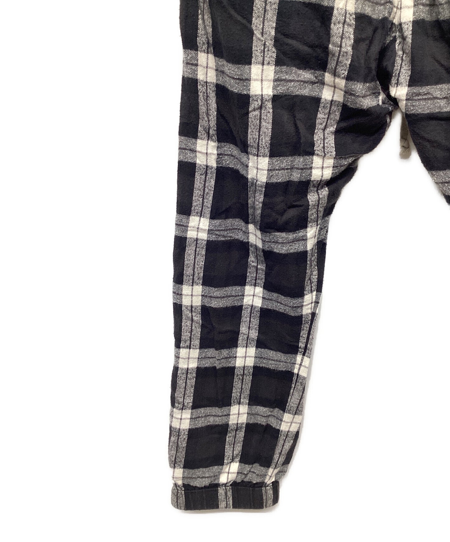 [Pre-owned] RICK OWENS CHECK TRACK PANTS RU19S2388-CP