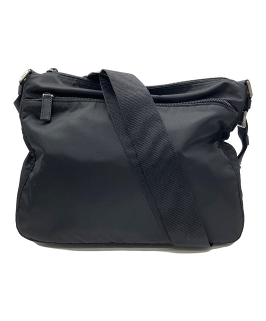 [Pre-owned] PRADA Re-Nylon Saffiano leather shoulder bag 1BC421