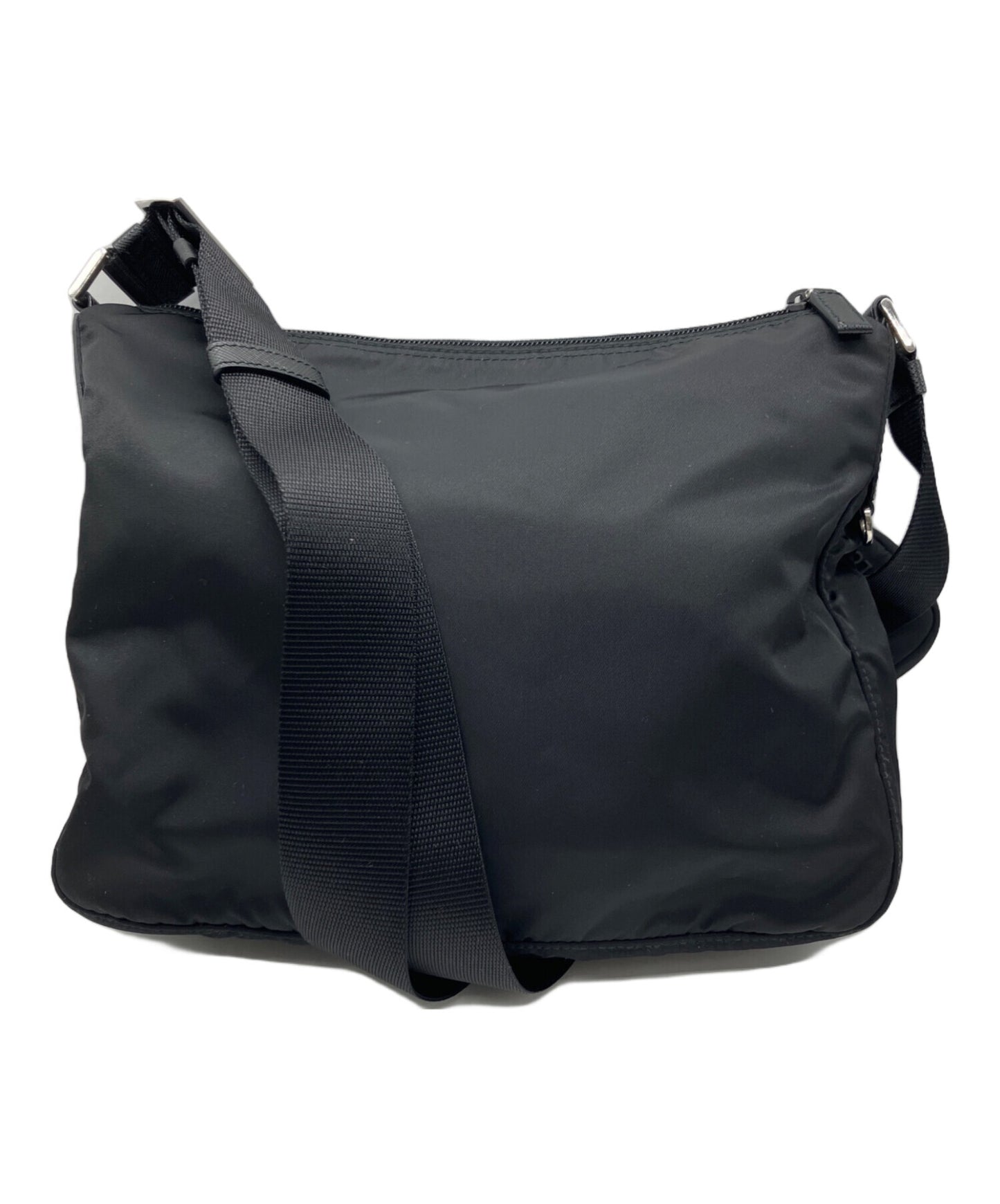 [Pre-owned] PRADA Re-Nylon Saffiano leather shoulder bag 1BC421