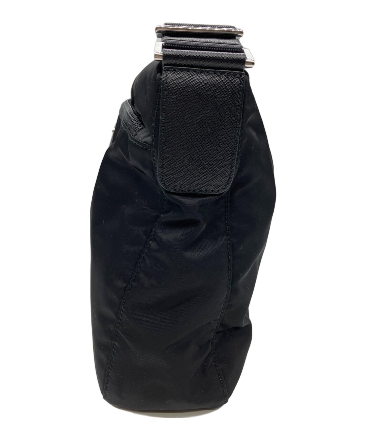 [Pre-owned] PRADA Re-Nylon Saffiano leather shoulder bag 1BC421