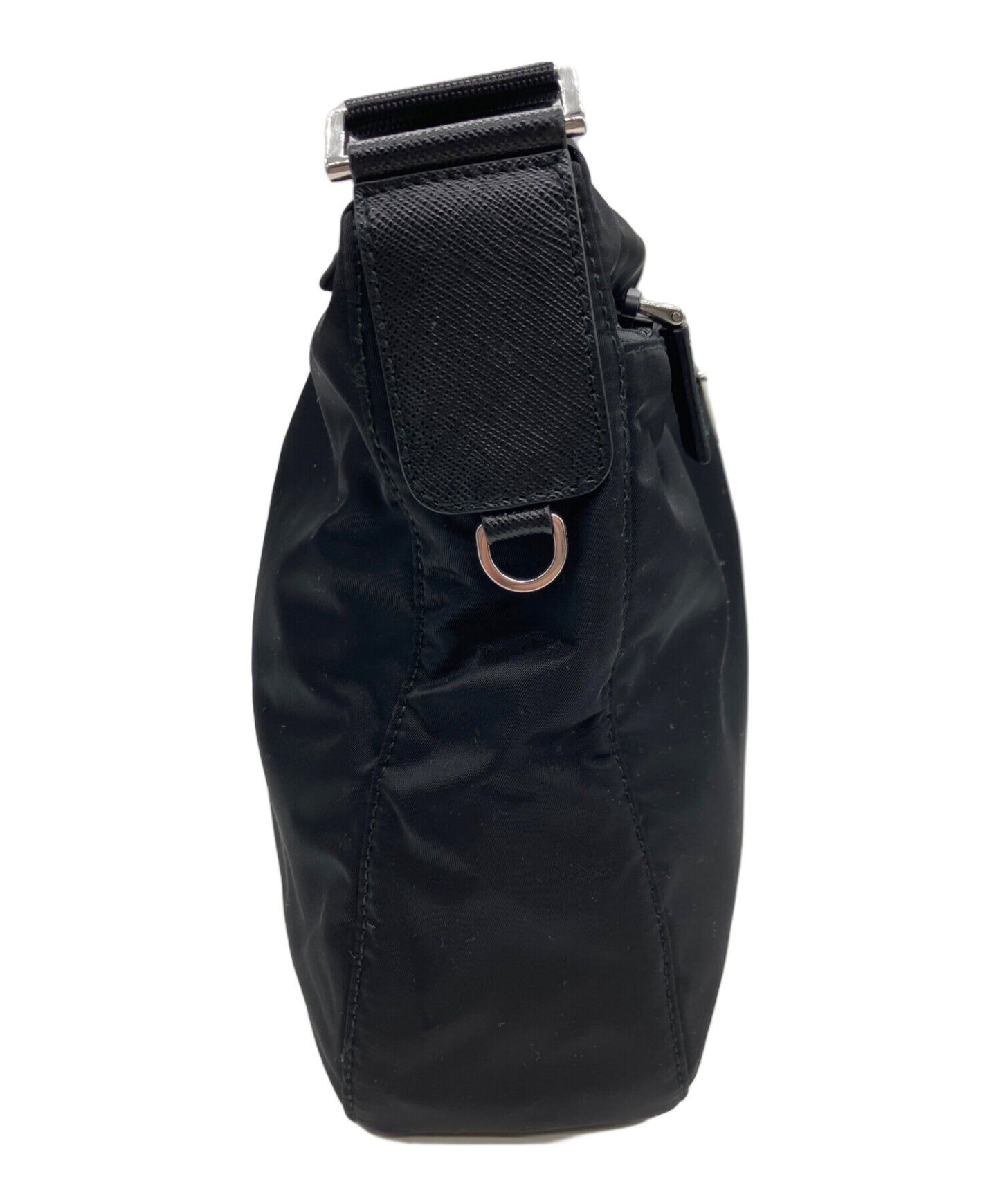 [Pre-owned] PRADA Re-Nylon Saffiano leather shoulder bag 1BC421