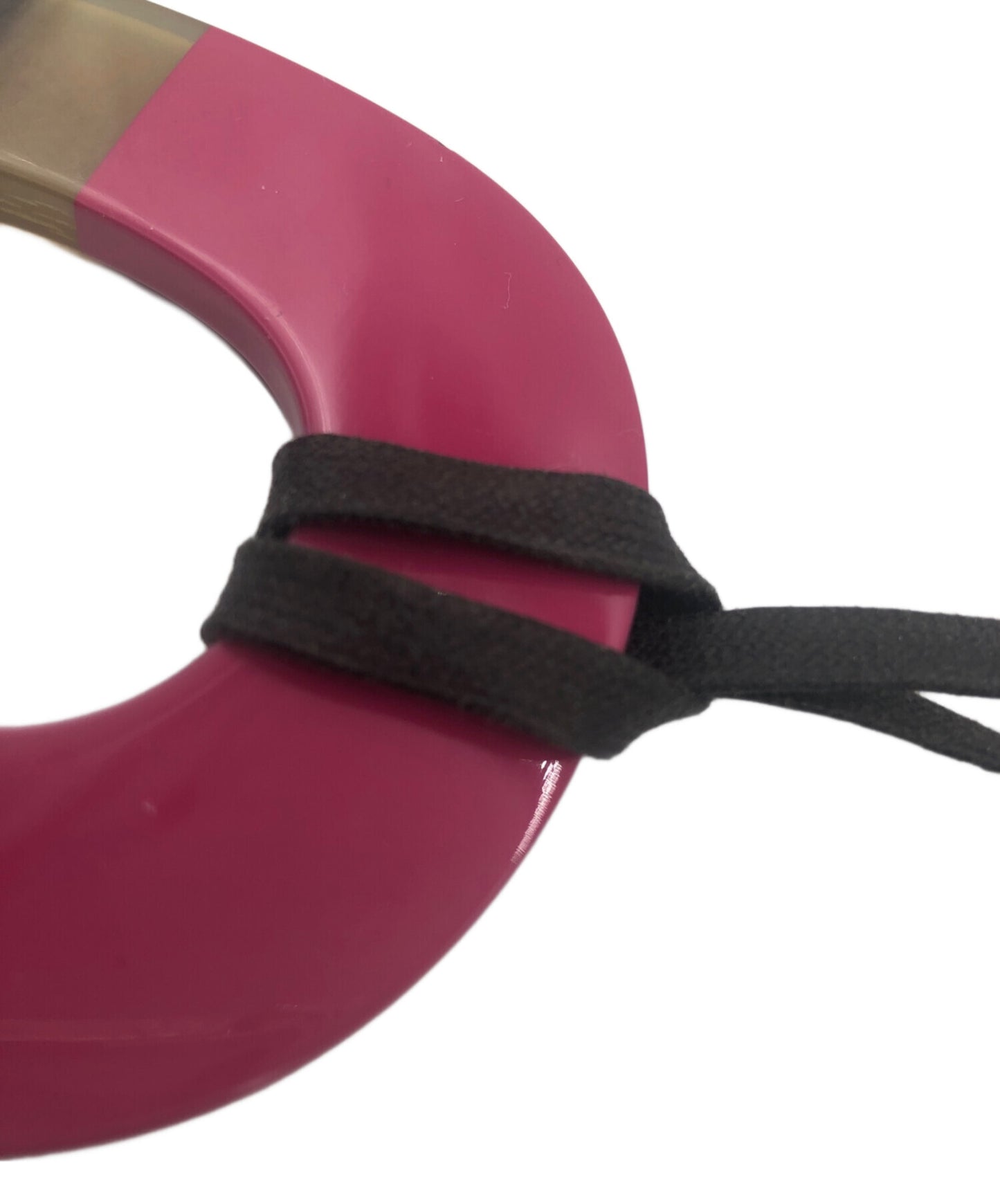 [Pre-owned] HERMES Buffalo horn pendant necklace