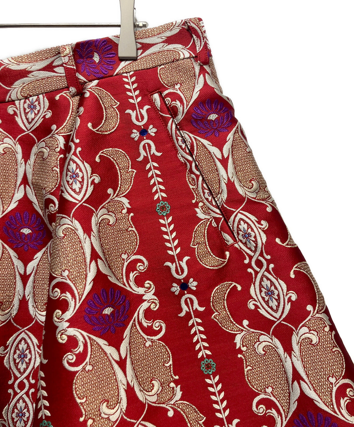 [Pre-owned] COMME des GARCONS HOMME PLUS Wide sarouel pants with all-over pattern embroidery PO-P15