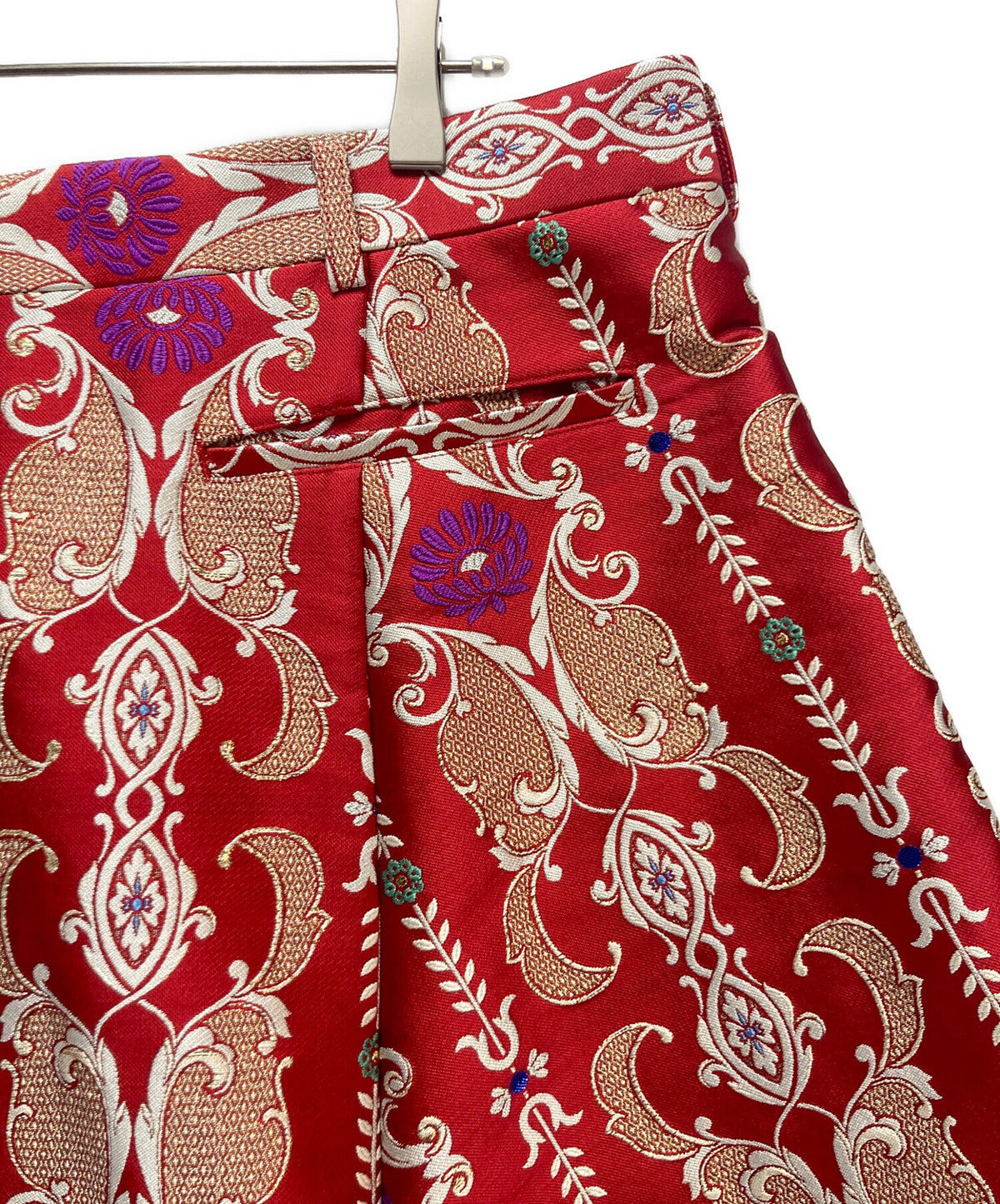 [Pre-owned] COMME des GARCONS HOMME PLUS Wide sarouel pants with all-over pattern embroidery PO-P15