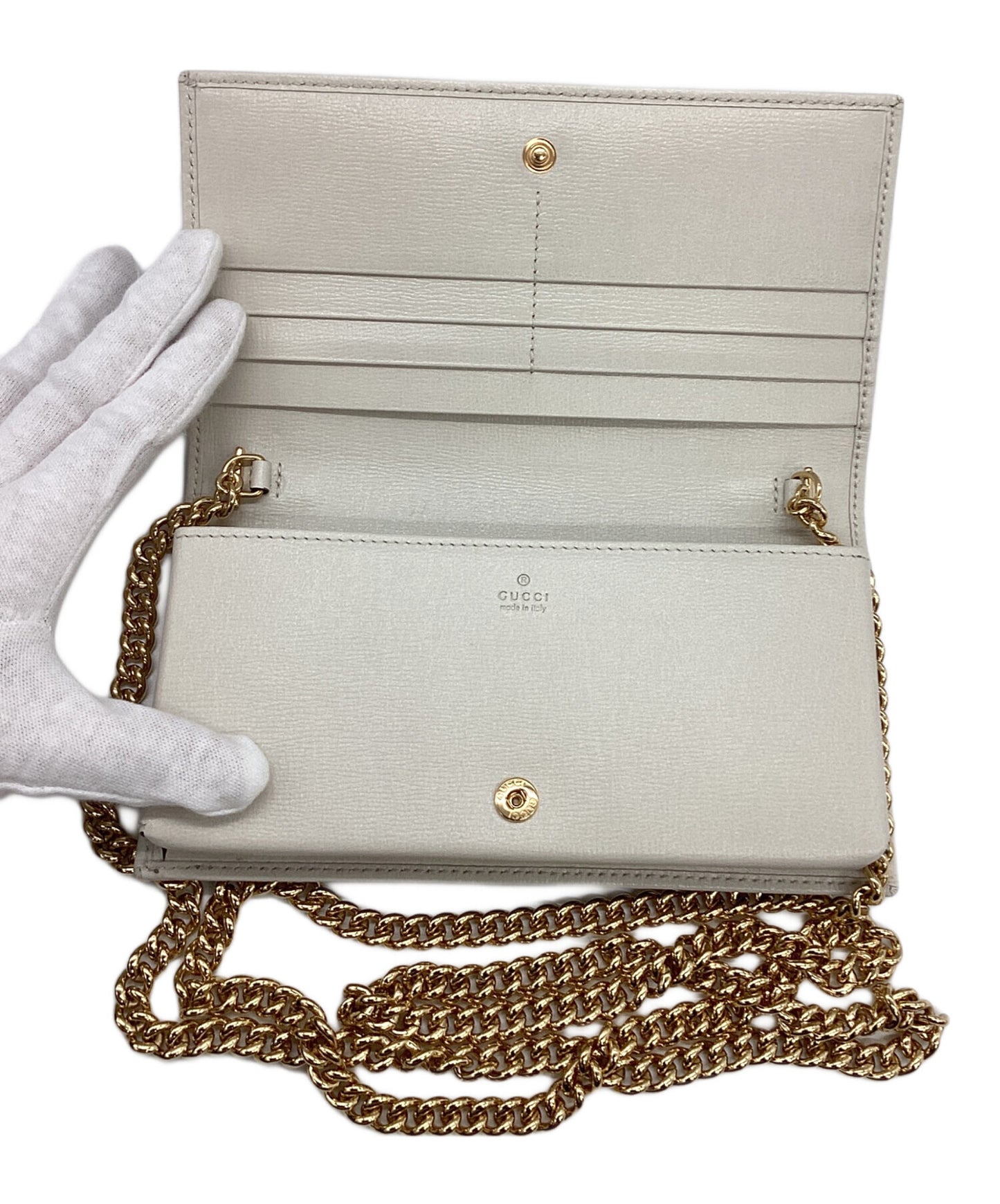 [Pre-owned] GUCCI Gucci Horsebit 1955 wallet with chain 621892