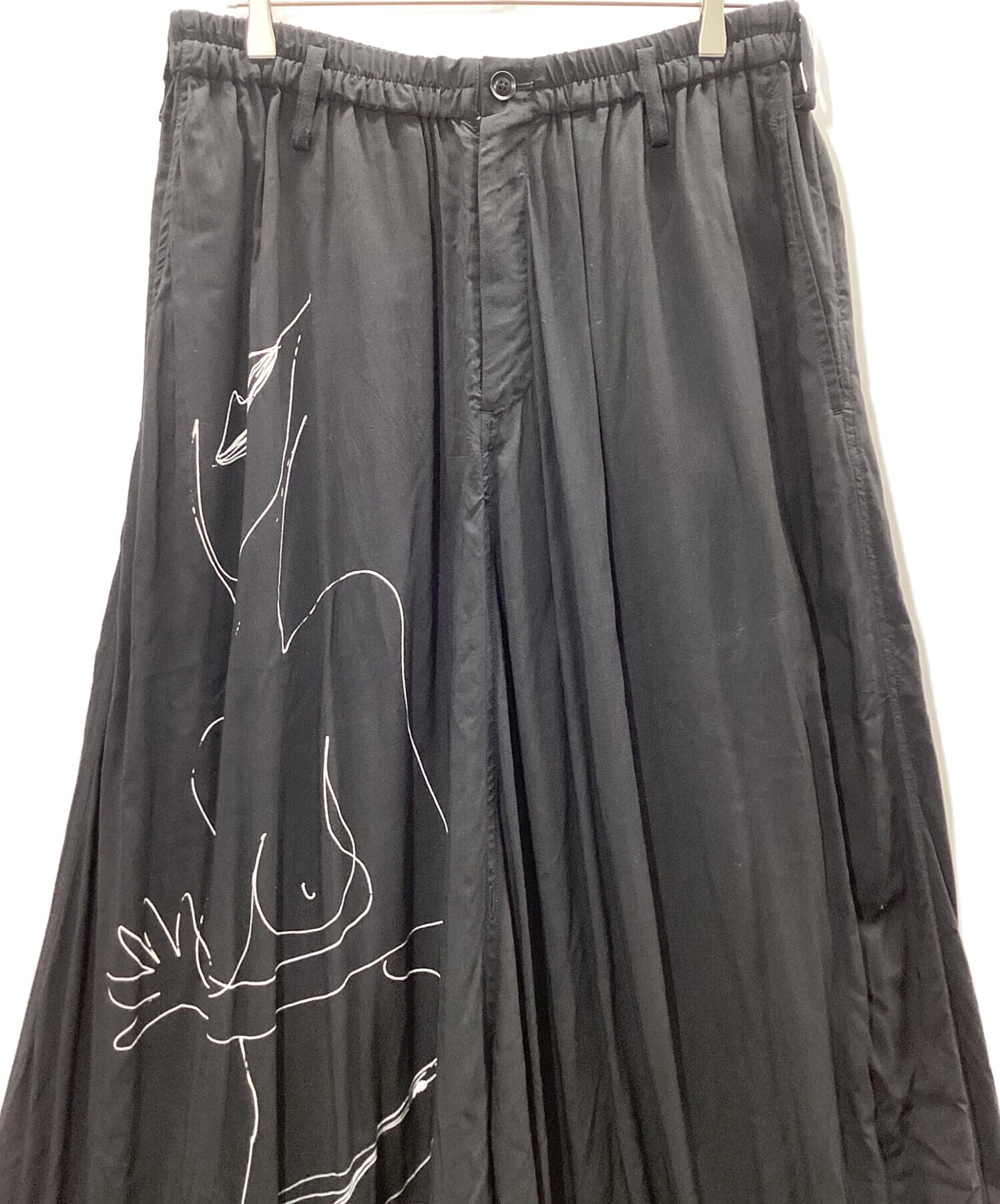 [Pre-owned] BLACK Scandal Yohji Yamamoto Nude Illustration Suluell Pants HV-S25-226
