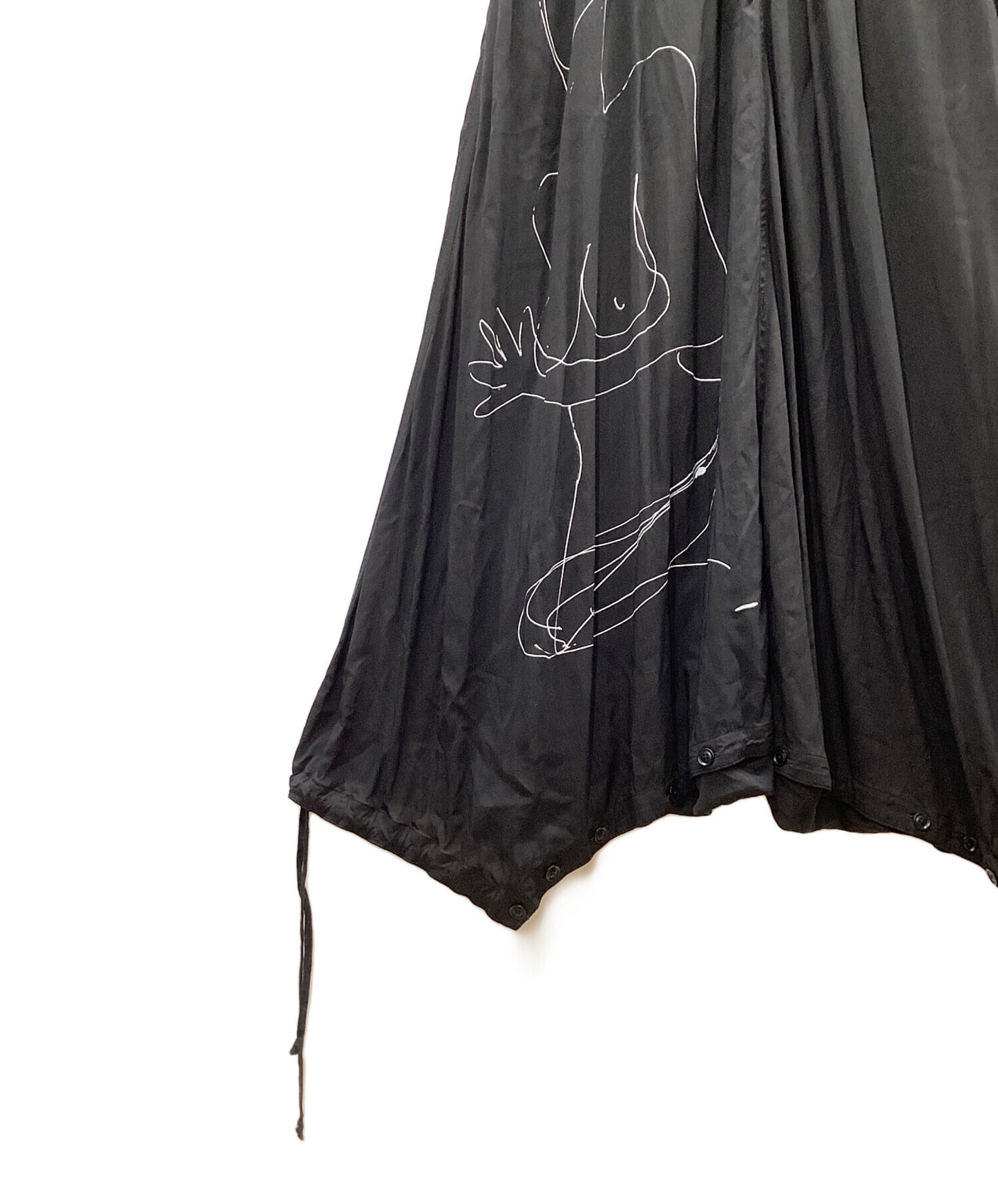 [Pre-owned] BLACK Scandal Yohji Yamamoto Nude Illustration Suluell Pants HV-S25-226