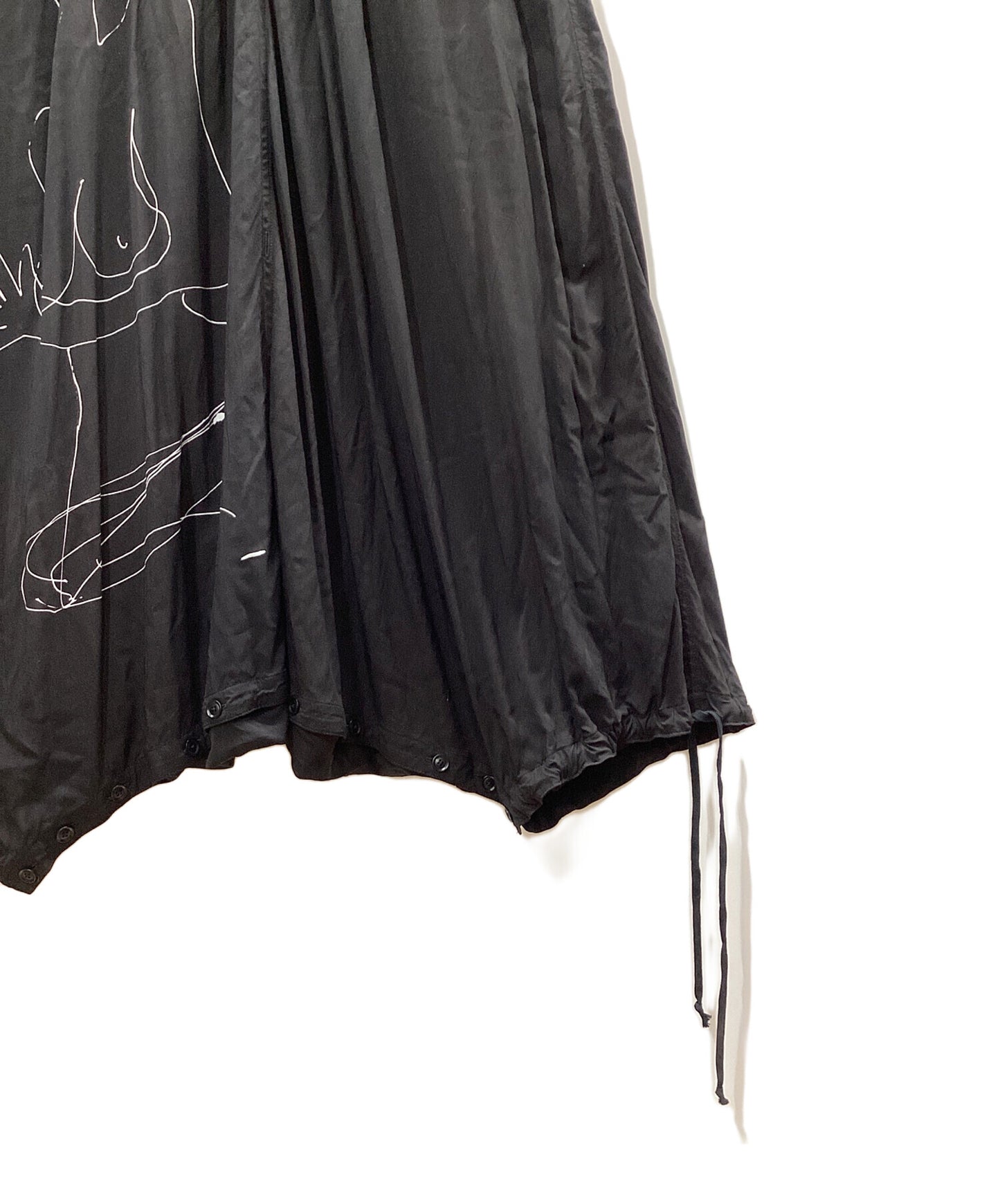 [Pre-owned] BLACK Scandal Yohji Yamamoto Nude Illustration Suluell Pants HV-S25-226