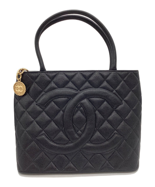 [Pre-owned] CHANEL Matelassé caviar skin tote bag