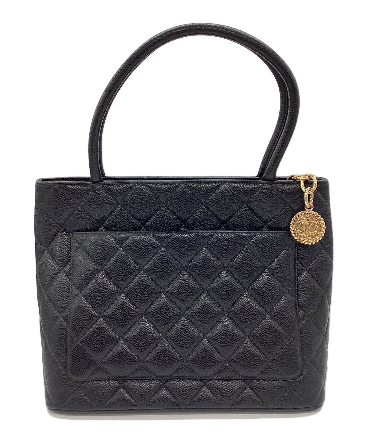 [Pre-owned] CHANEL Matelassé caviar skin tote bag