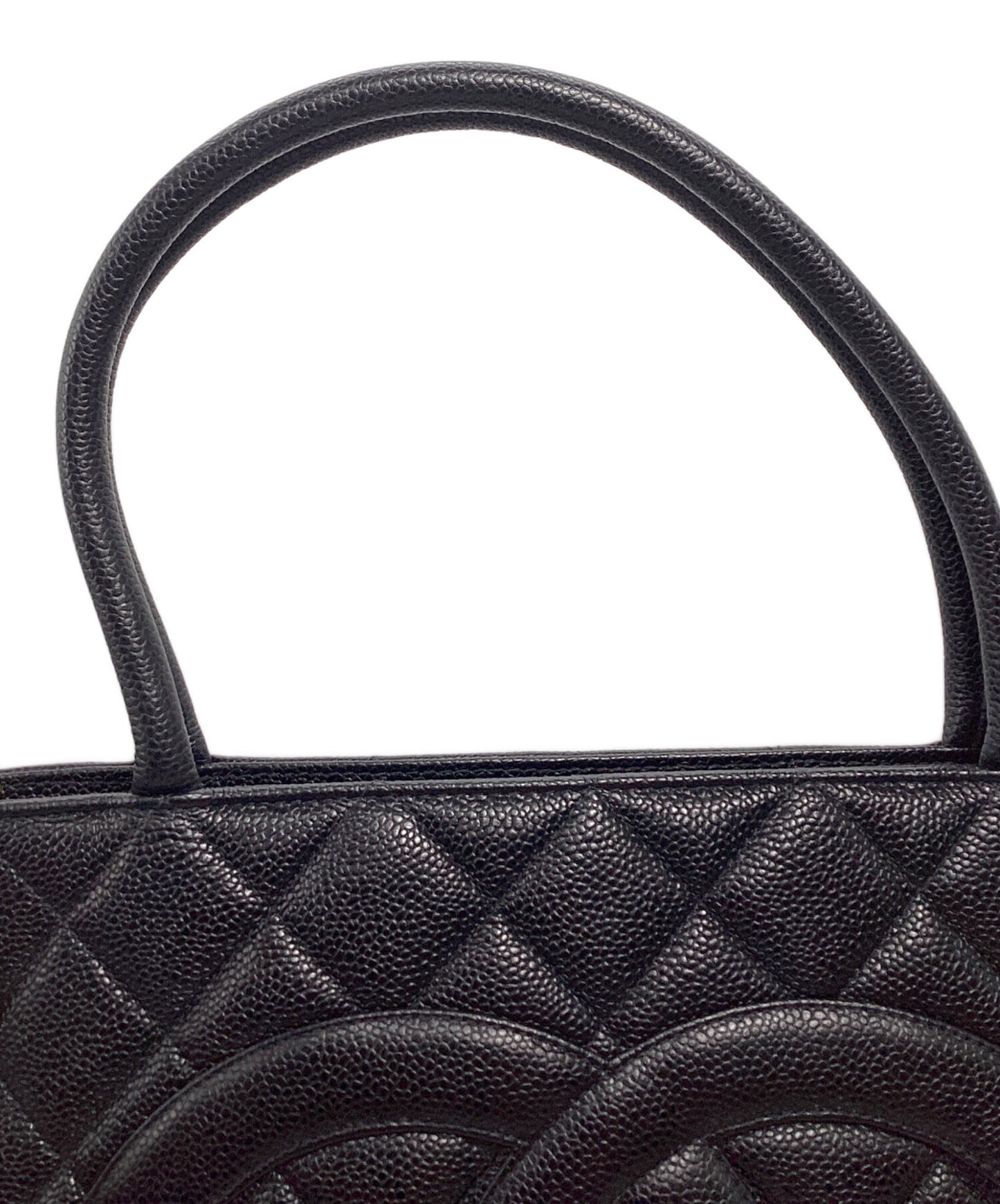 [Pre-owned] CHANEL Matelassé caviar skin tote bag