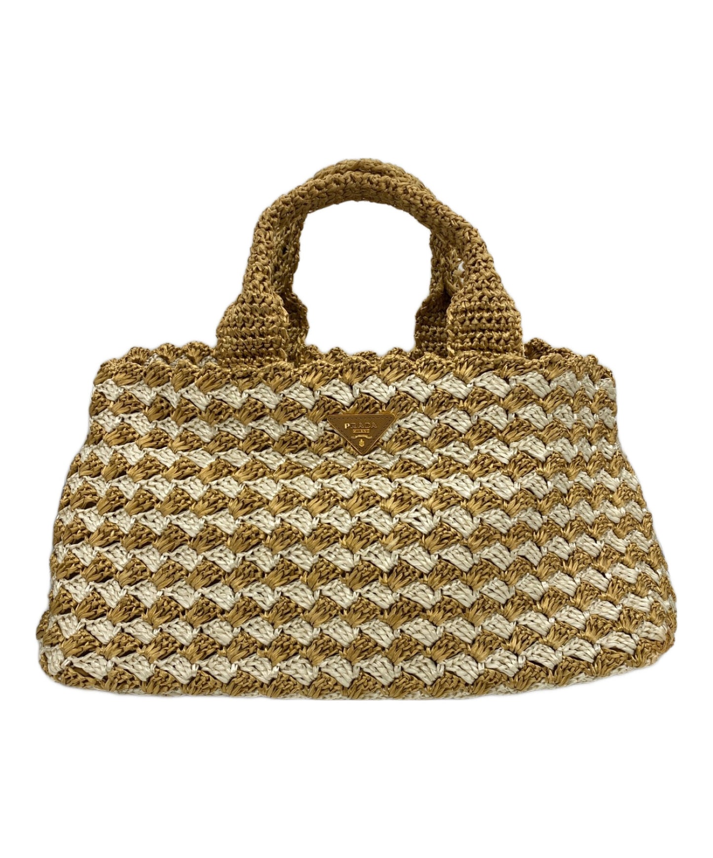 [Pre-owned] PRADA Basket Bag Canapa