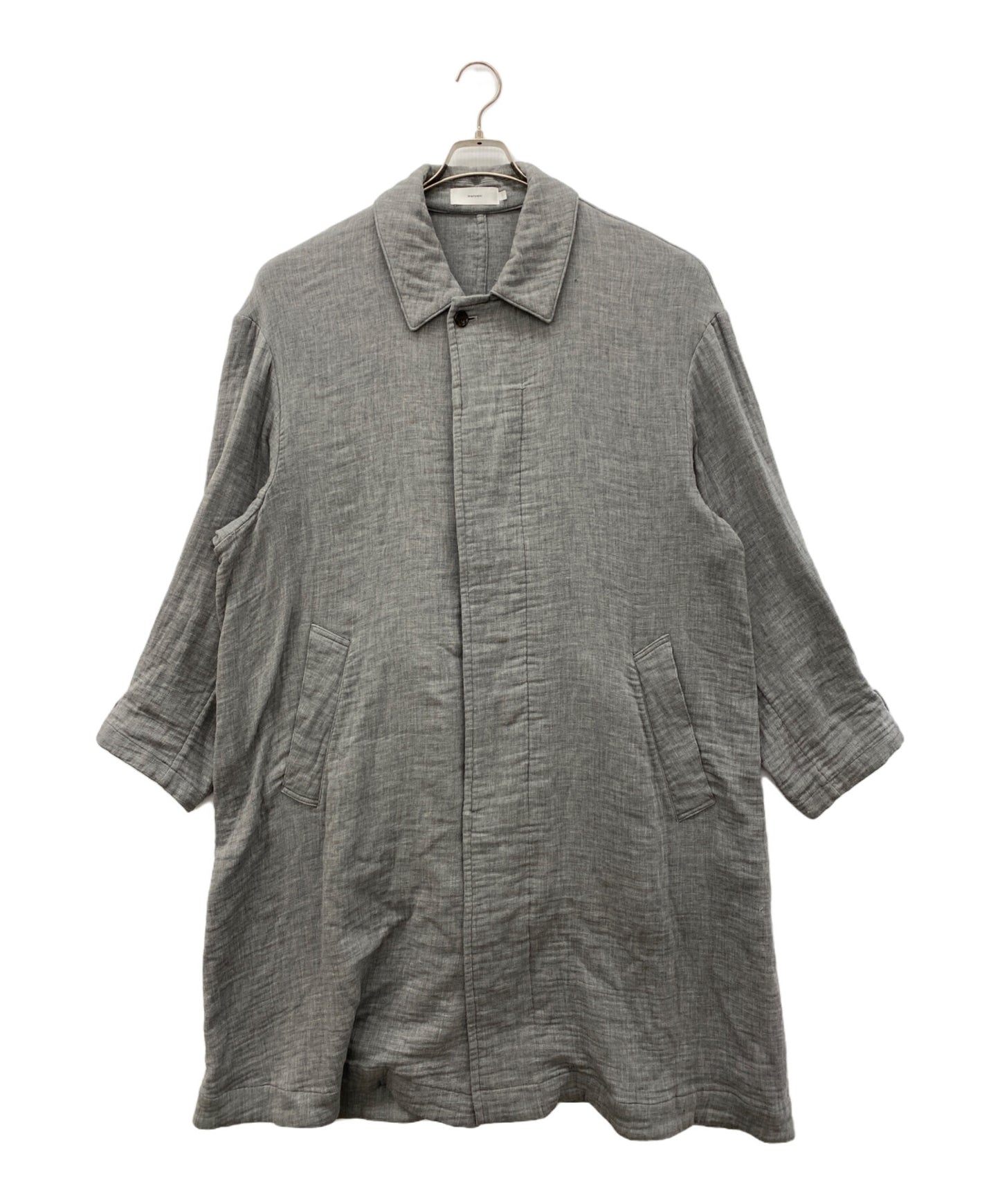 [Pre-owned] Graphpaper Oversized Gauze Coat with Stand-Up Collar GU191-10038