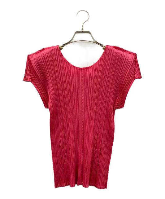 [Pre-owned] PLEATS PLEASE French-Sleeve Pleated Blouse PP63-JK532