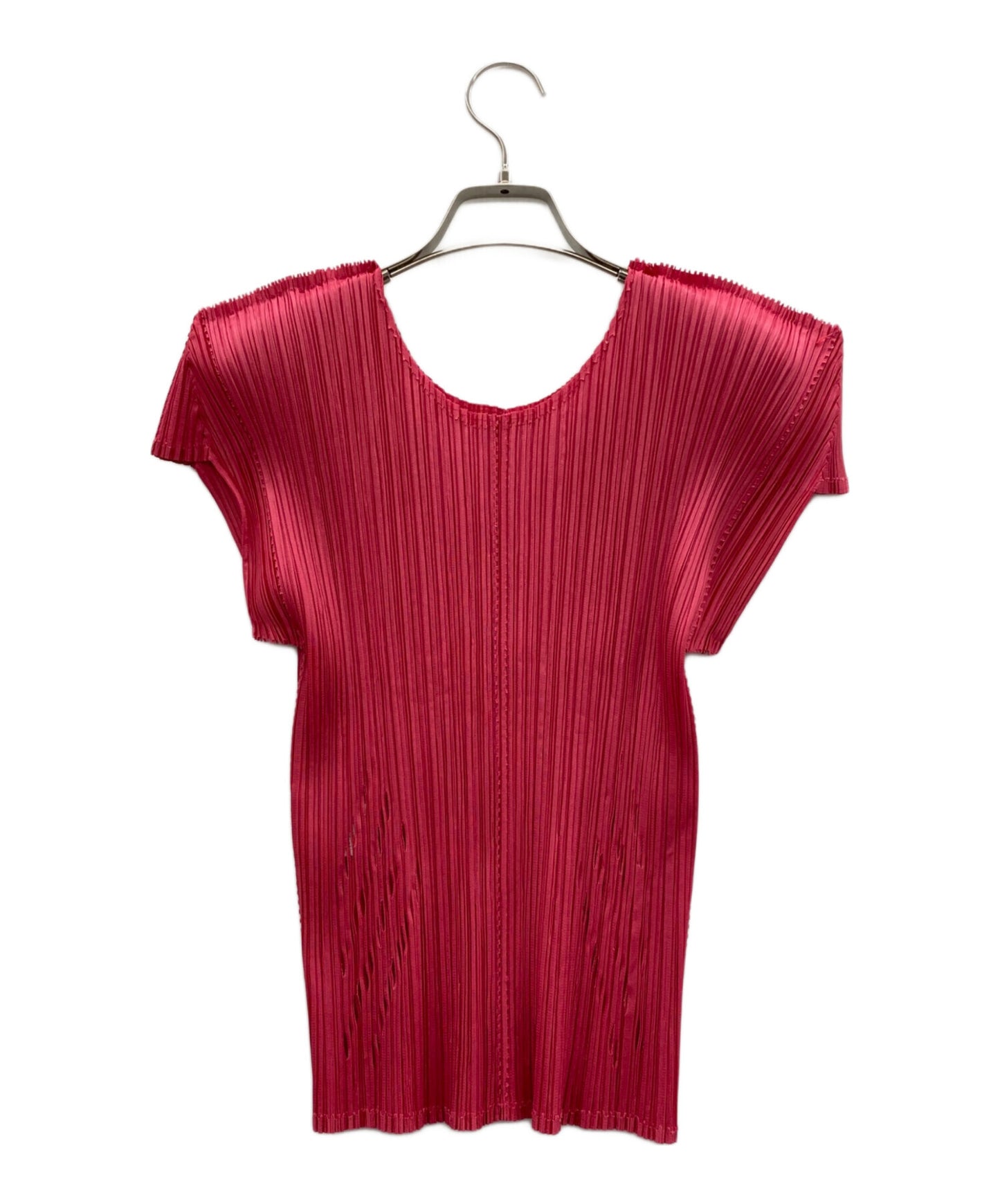[Pre-owned] PLEATS PLEASE French-Sleeve Pleated Blouse PP63-JK532