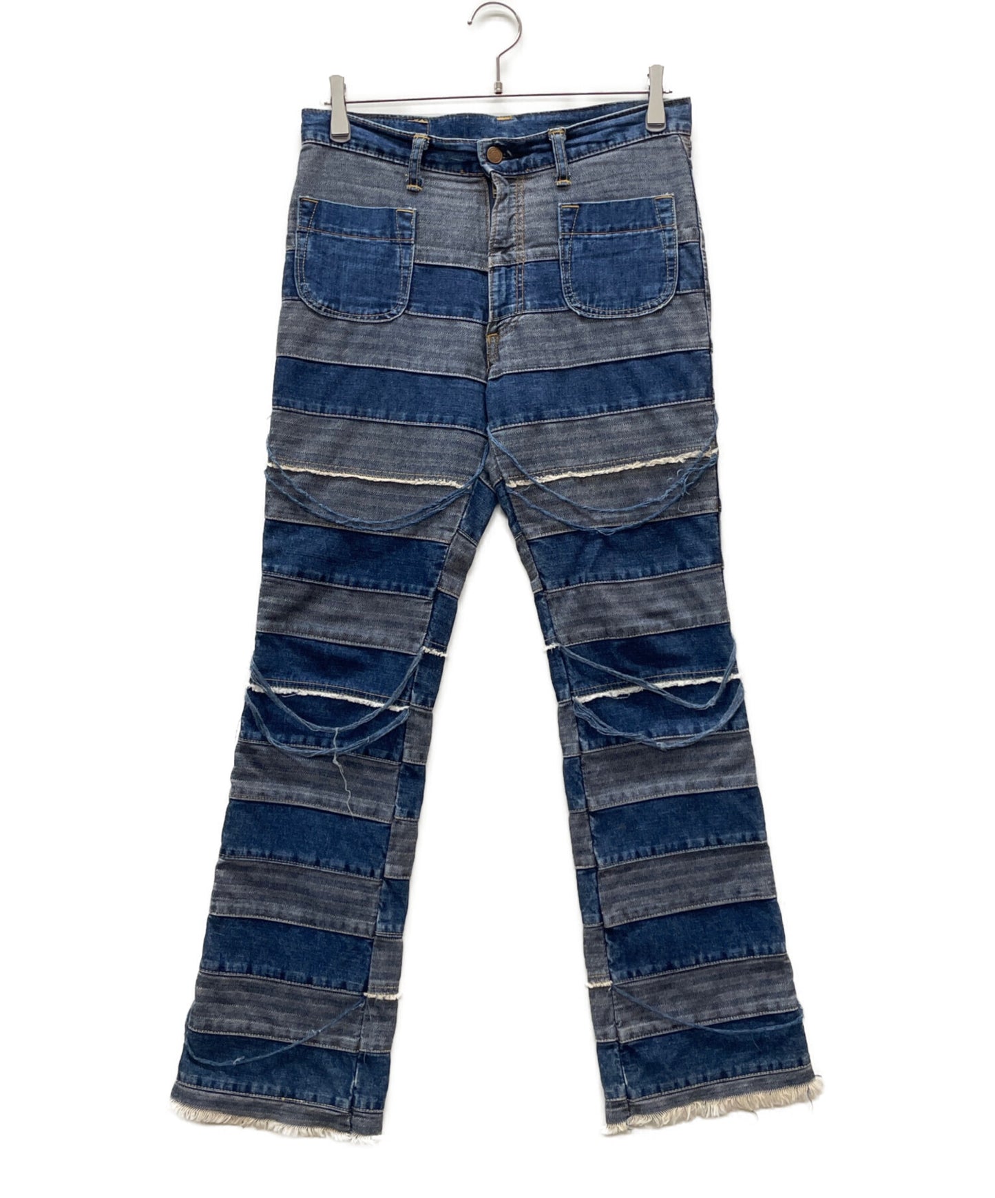 [Pre-owned] Hysteric Glamour Patchwork Sea Snake Jeans, Flared Pants Y2K/KINKY