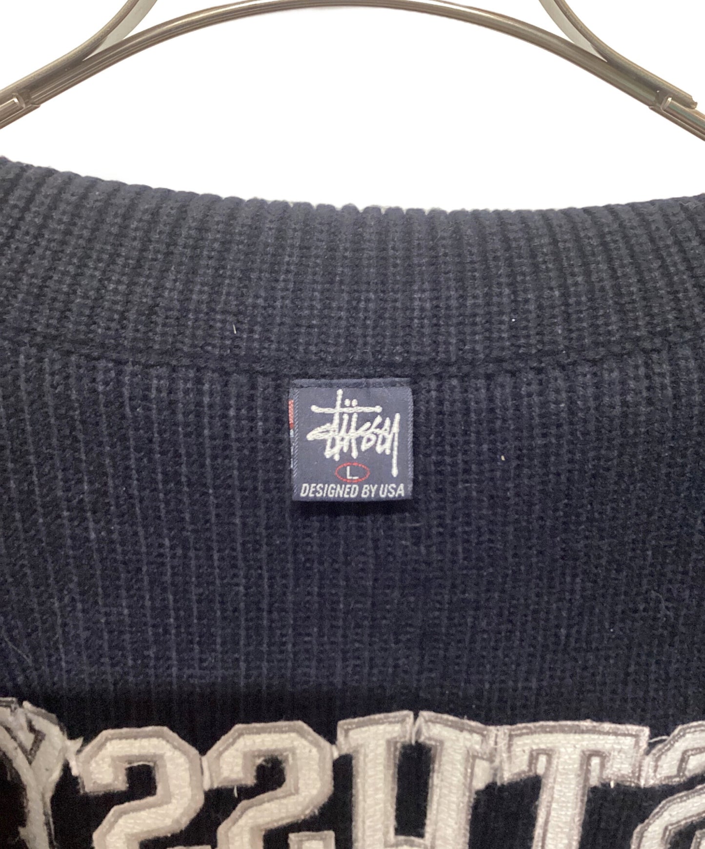 [Pre-owned] stussy 90sBIG4 Full Zip Knit