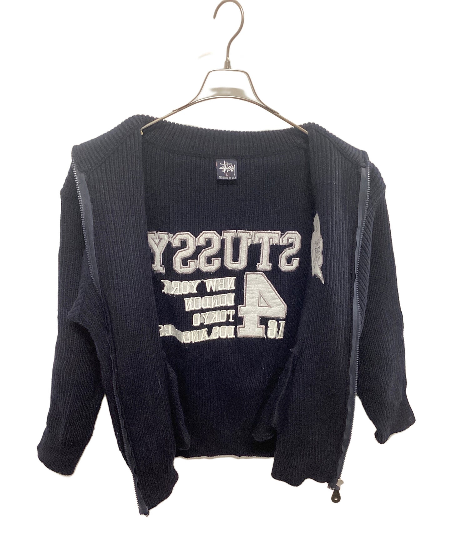 [Pre-owned] stussy 90sBIG4 Full Zip Knit