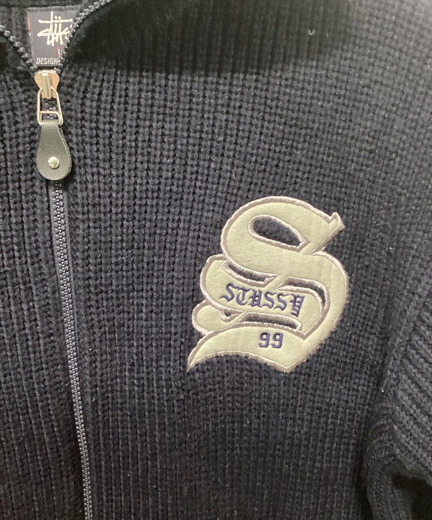 [Pre-owned] stussy 90sBIG4 Full Zip Knit