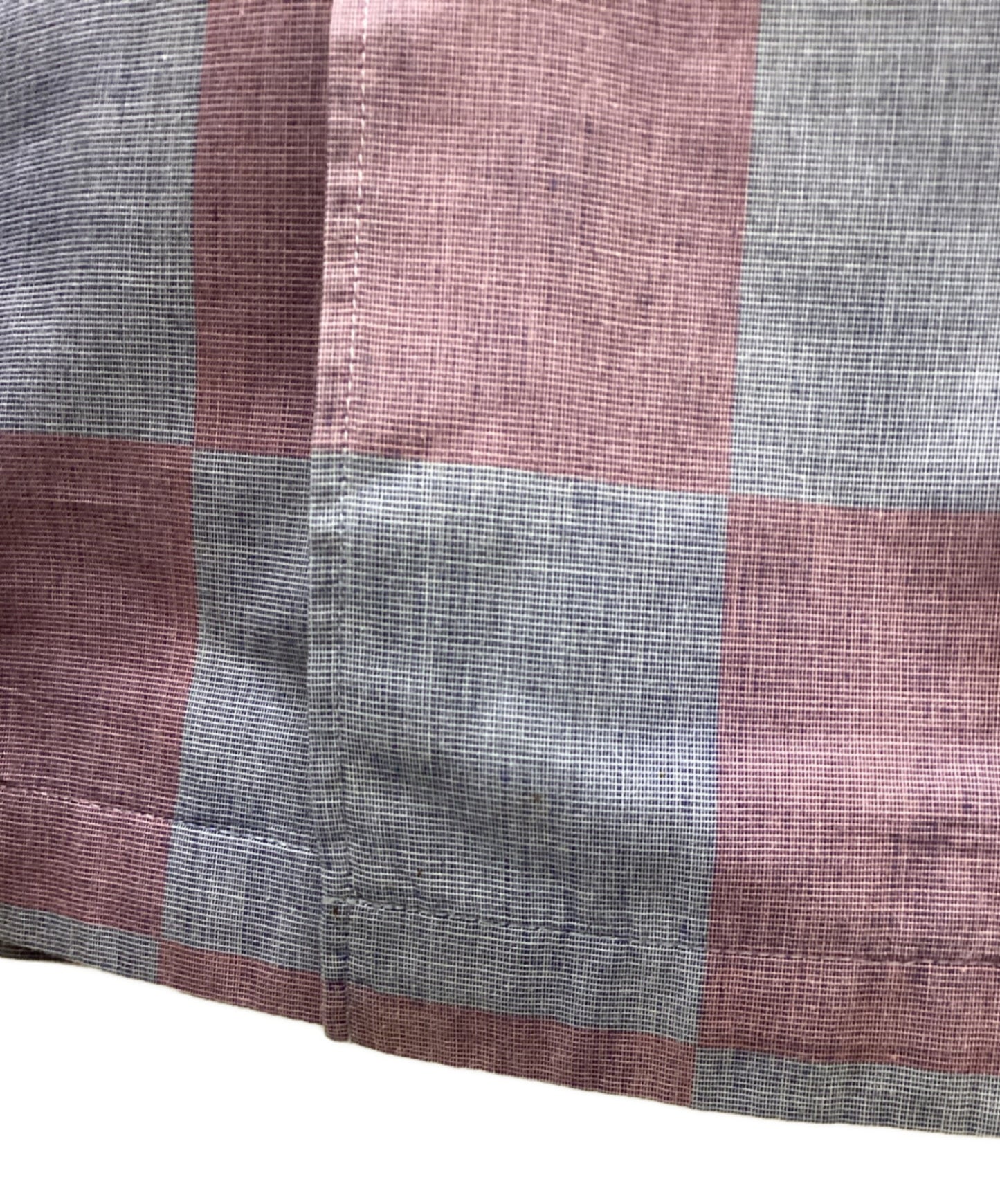 [Pre-owned] COMME des GARCONS HOMME 00' Open Collar Block Check Shirt HE-B082