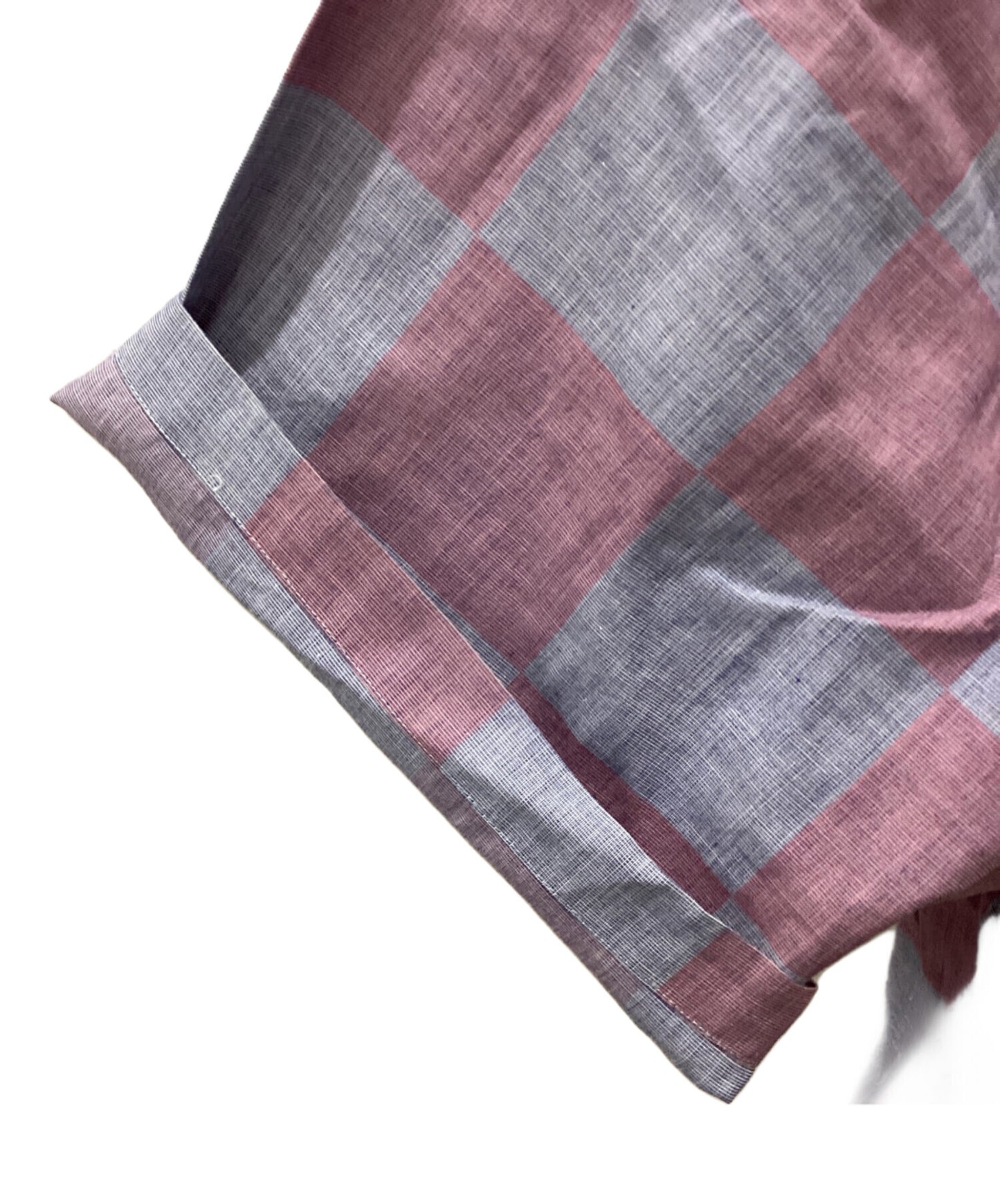 [Pre-owned] COMME des GARCONS HOMME 00' Open Collar Block Check Shirt HE-B082