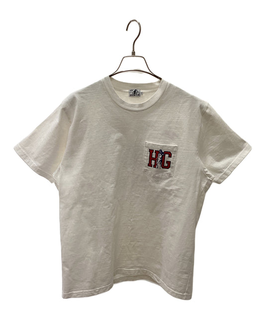 [Pre-owned] Hysteric Glamour Back Print Girl Woman Logo Pocket Crew Neck T-Shirt 0261CT05