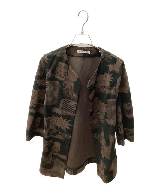 [Pre-owned] PLEATS PLEASE collarless jacket