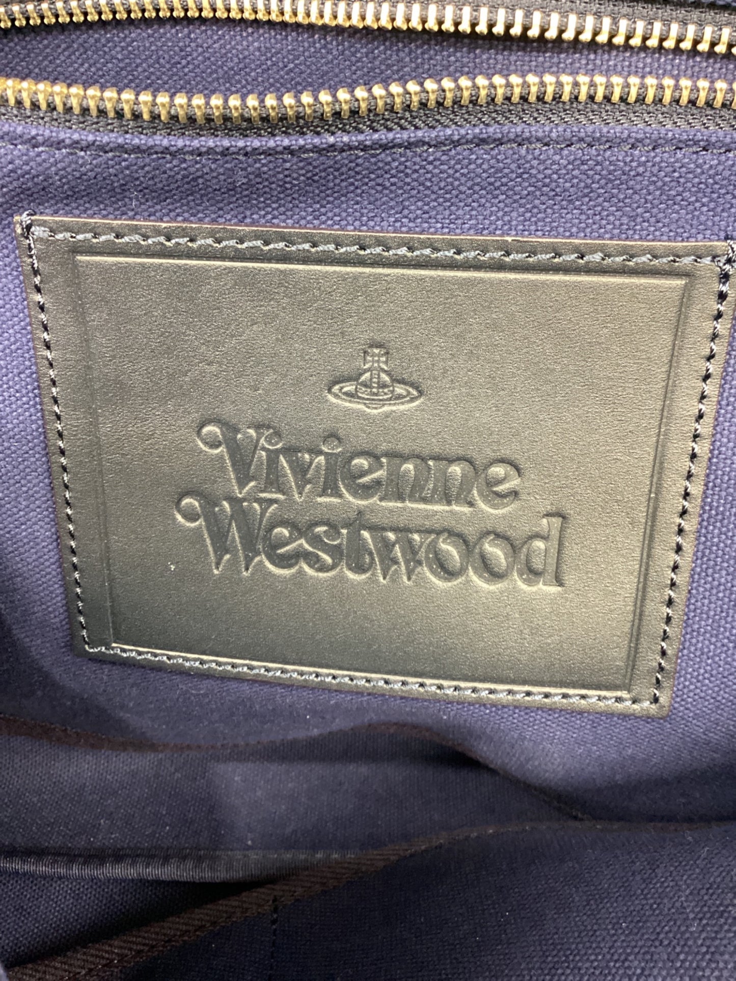 [Pre-owned] Vivienne Westwood canvas tote bag