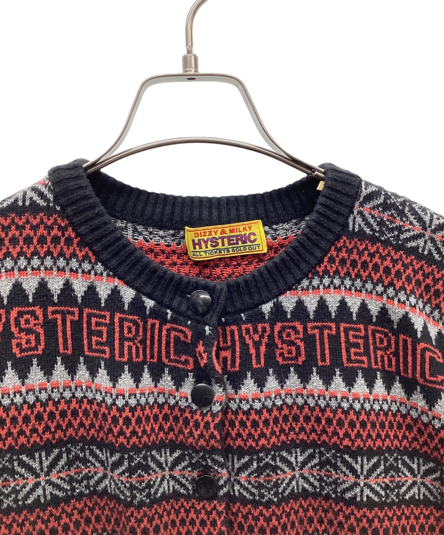 [Pre-owned] Hysteric Glamour Patterned Jacquard Cardigan