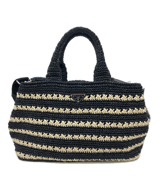 [Pre-owned] PRADA Raffia 2WAY Bag