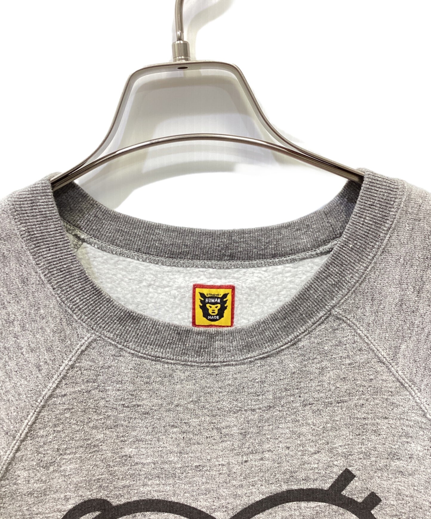 [Pre-owned] HUMAN MADE HEART LOGO RAGLAN SWEATSHIRT/backed sweatshirt