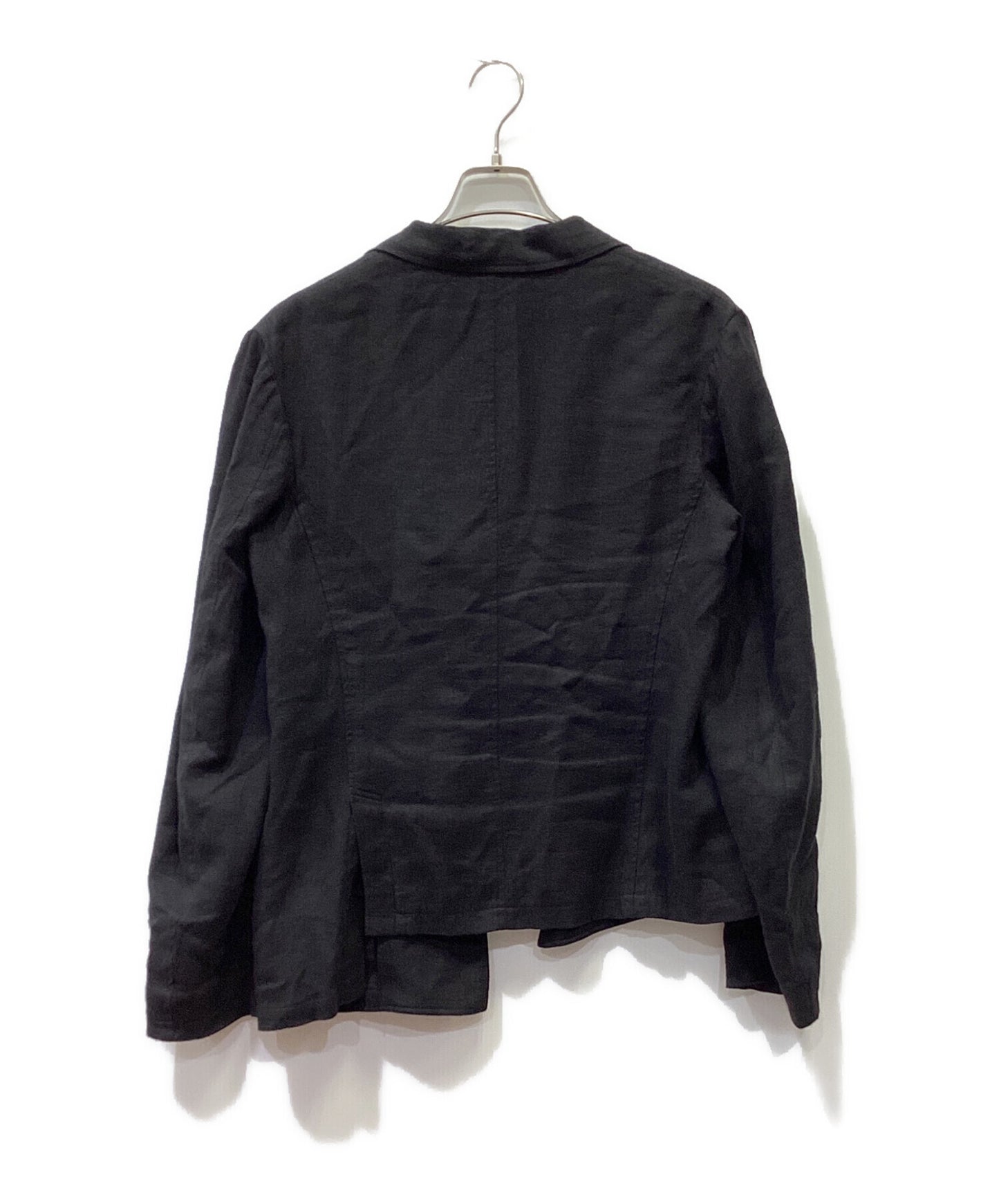 [Pre-owned] Y's VIYELLA LEFT 2 LAYER JACKET "Black YX-J11-300