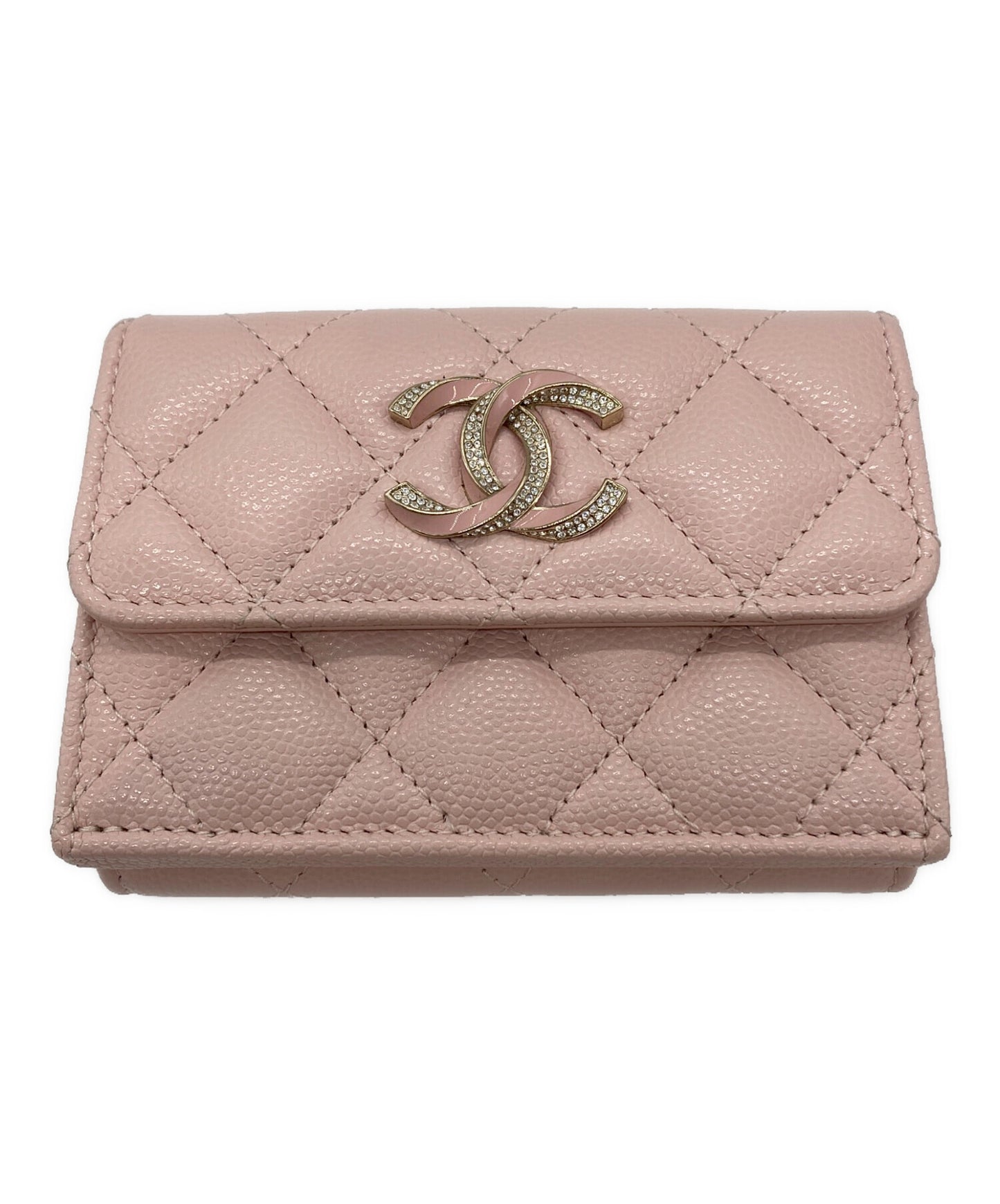 [Pre-owned] CHANEL threefold wallet