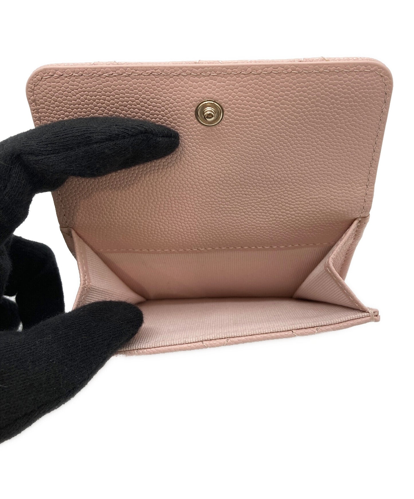 [Pre-owned] CHANEL threefold wallet