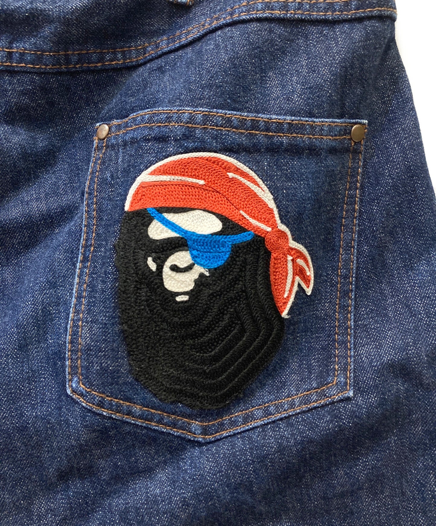 [Pre-owned] A BATHING APE denim shorts