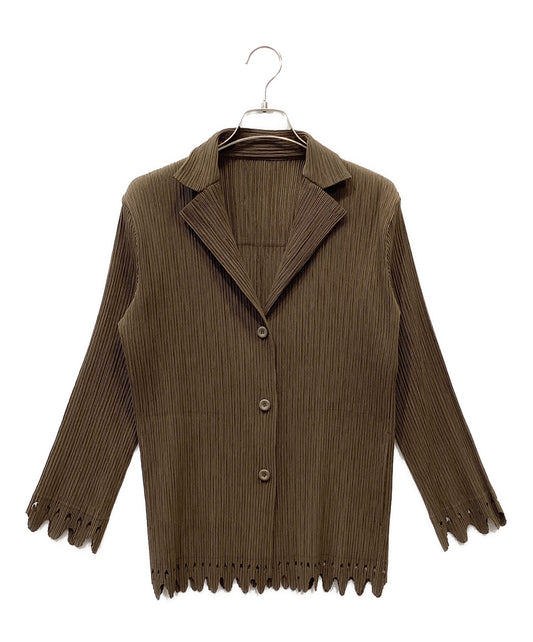 [Pre-owned] ISSEY MIYAKE Cutwork Pleated Jacket IM04FD616